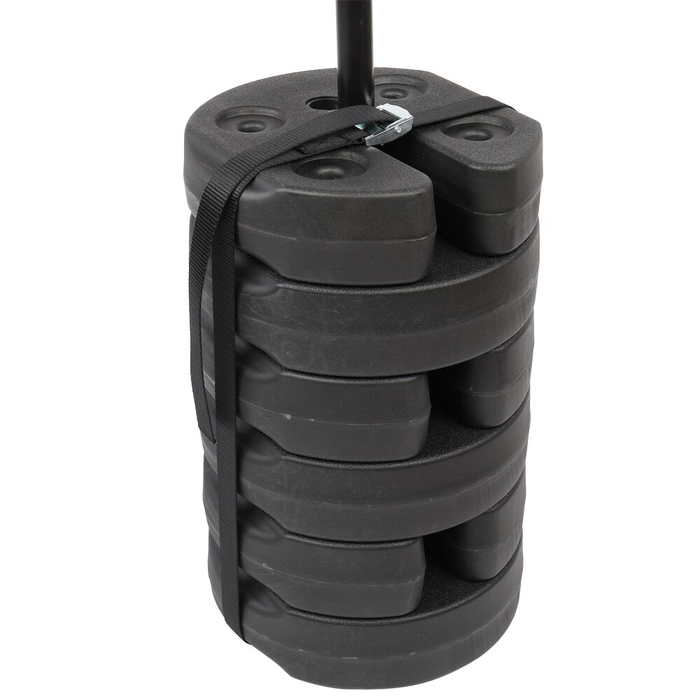 6pcs/set Tent Shade Canopy Water Fillable Weight Plates Black Outdoor Sunshade Accessories Tent Water Injection Heavy Block