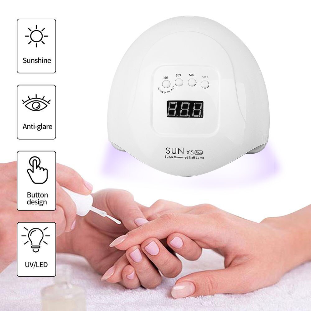 Lampe UV LED pour manucure, sèche-ongles rapide, pour tout vernis à ongles, avec écran LCD, outil de Nail Art, 80W