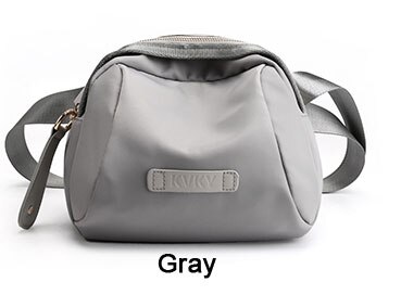 Piler Dam Magväska - Vattentät Nylon - Casual Stil - Längd 25cm - Rem 70cm: Grå