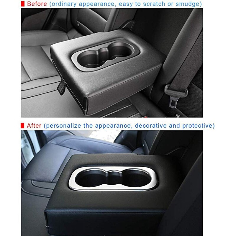 Auto accessoire Chrome mat arrière Central eau support de verre cadre garniture pour Renault Koleos / ABS