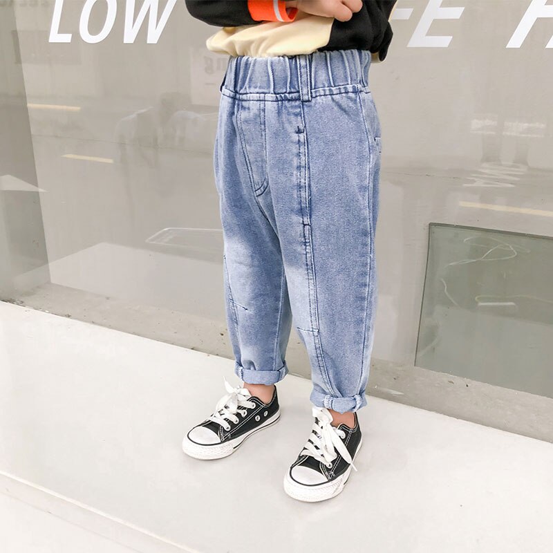 COOTELILI moda bambini ragazzi ragazze Jeans abbigliamento pantaloni classici abbigliamento Denim bambini neonate pantaloni lunghi in Denim Casual