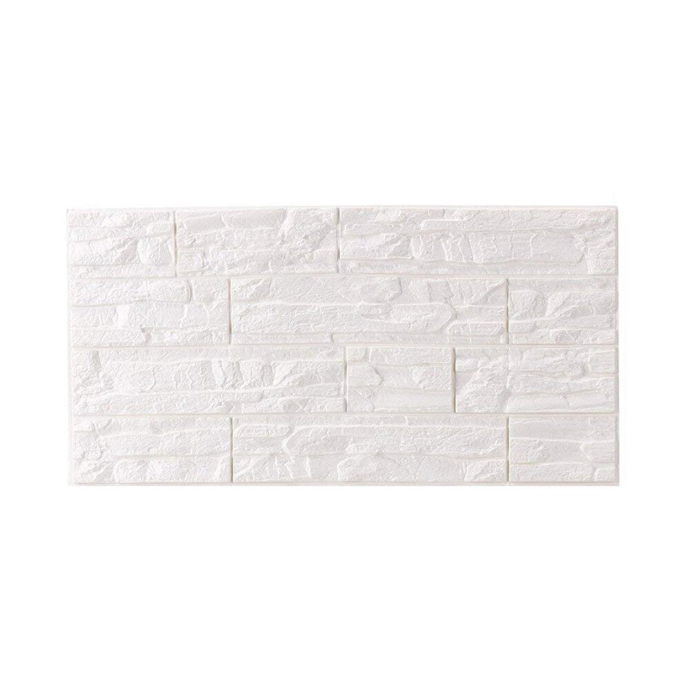DIY 3D Brick PE Foam Wallpaper Panels Room Decal Stone Decoration Embossed Panels Room Decal Stone Decoration 60cmx30cm#T2