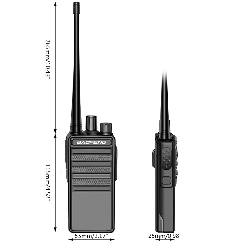 High Power Upgrade Bao feng BF-858 Waterproof Walkie Talkie Two Way Radio D17 21