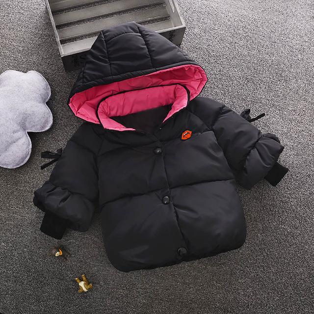 Kinder Baby Jungen Mädchen Kleidung Winter Warme Mäntel Jacke Kid Zipper Dicken Hoodie Oberbekleidung Kleidung Winter Overalls: Black / 12m