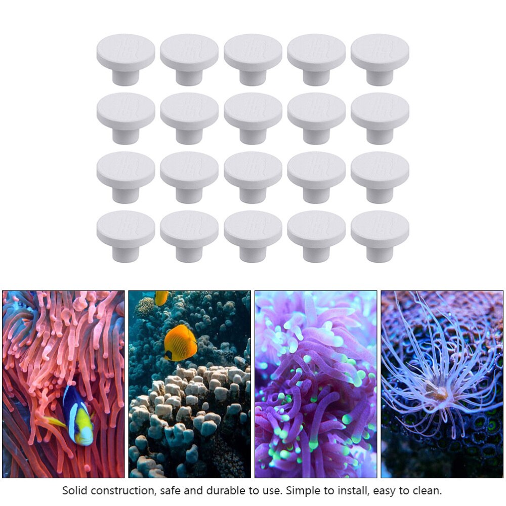 20pcs Coral Frag Rack Aquarium Durable Small Coral Bracket Reef Base Coral Frags Base