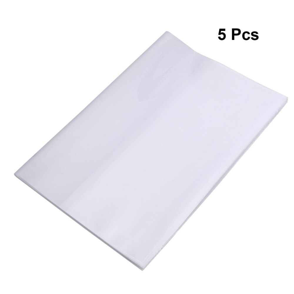 5pcs Textbook Cover Waterproof Plastic Clear 16K Note Book Protector for Classroom