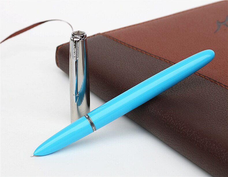 Nostalgische Oude Stijl Vulpen Plastic Inkt Pen School Kantoor Schrijven Levert Meerdere Kleuren Om Uit Te Kiezen: Blauw