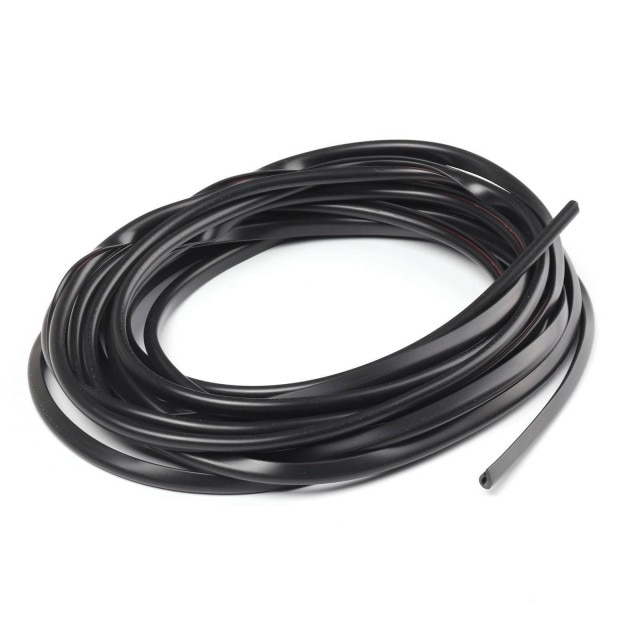 6m krom støbning trim strip bil dør kant ridsebeskytter protector cover strip rull krom molding trim strip: Sort