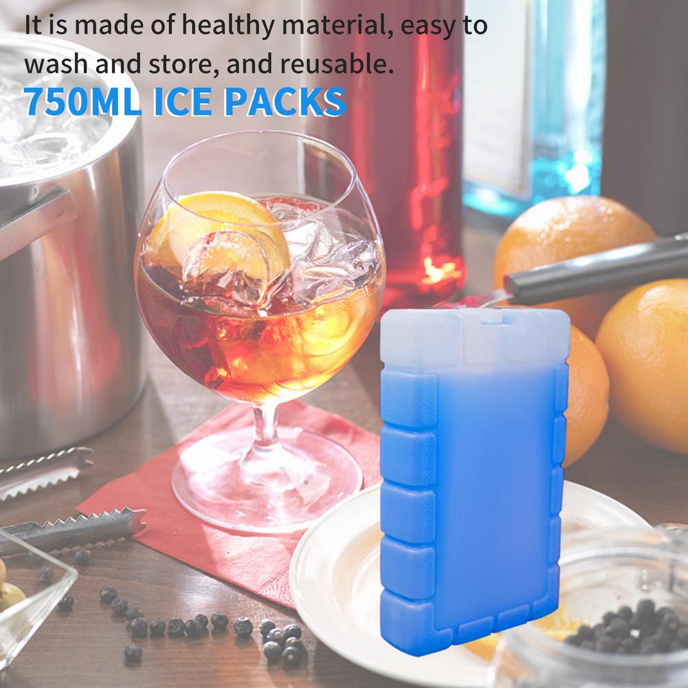 Square Ice Packs Reusable Cold Storage Ice Box Refrigerated Transport Ice Plate Air Conditioning Refrigeration Ice Crystal Box