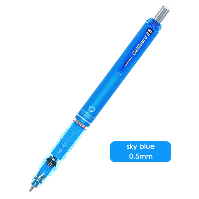 JIANWU 1 pcs zèbre DelGuard Anti briser core Mécanique crayon de Porte-Mine fournitures Scolaires MA85: 05sky blue