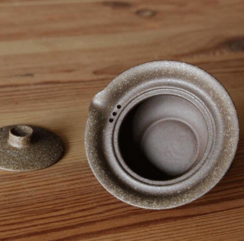 Ceramic Tea Cup Set Portable Japanese Travel Teaware Kung Fu Tea Cup 1 Pot 2 Cups Home Office Travel Vintage Drinkware Gaiwan
