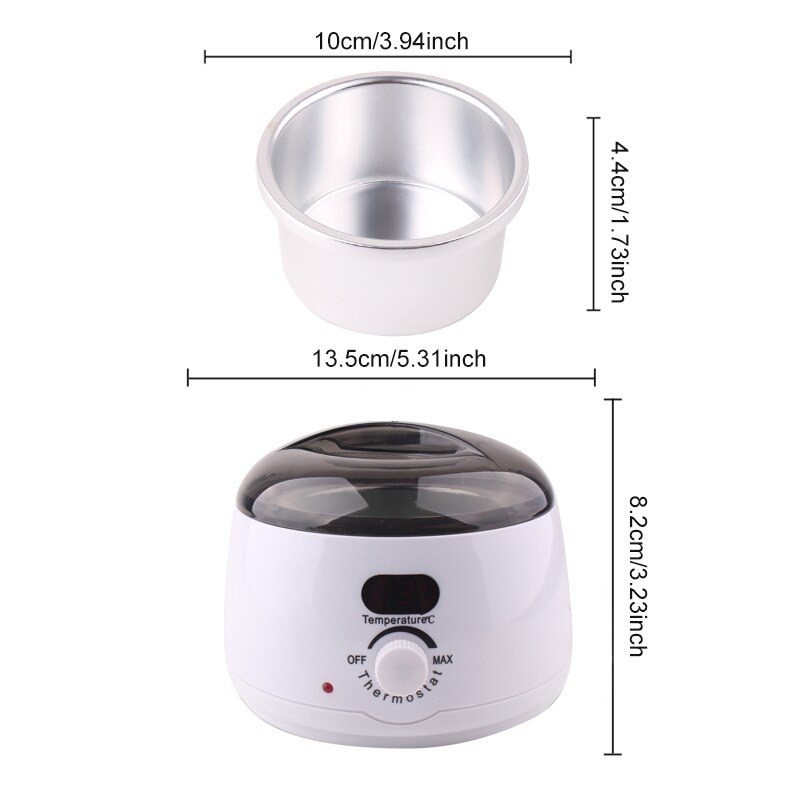 Voks maskin sett hårfjerning voks kit 500ml voks varmere smelte maskin epilator depilering calentador de cera chauffe cire