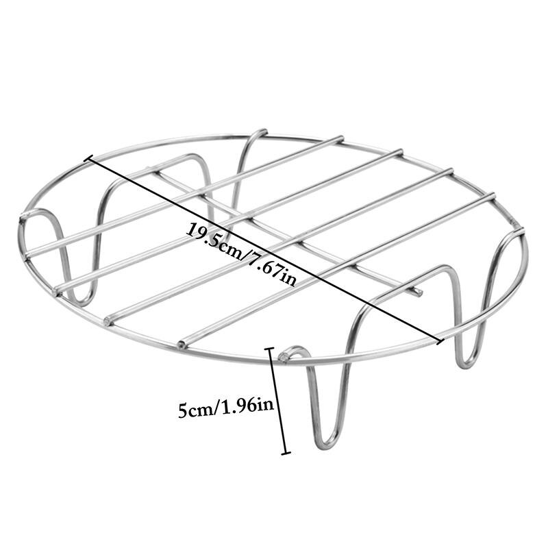 Cooking Rack Round 304 Stainless Steel Baking And Cooling Steaming Rack W Stand Cookware Microwave Rack Instant