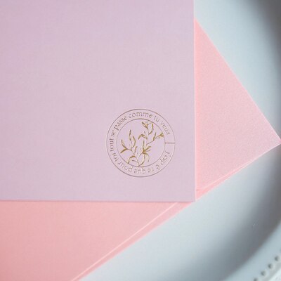 Pink Lady Romantic 5 Letter Paper 5 Envelopes Set Bronzing Letter Paper Envelopes for Scrapbooking Love Letter: 5