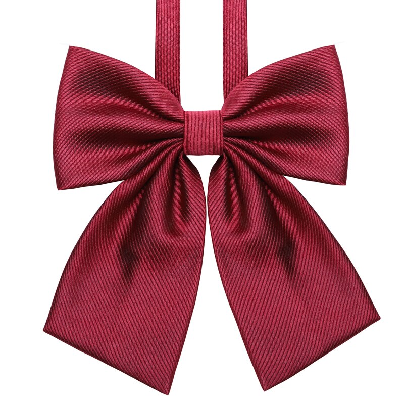 Ties Women Solid Striped Print Silky Womens Bows Tie All-match School Students Leisure Japanese Style Trendy Simple College Chic
