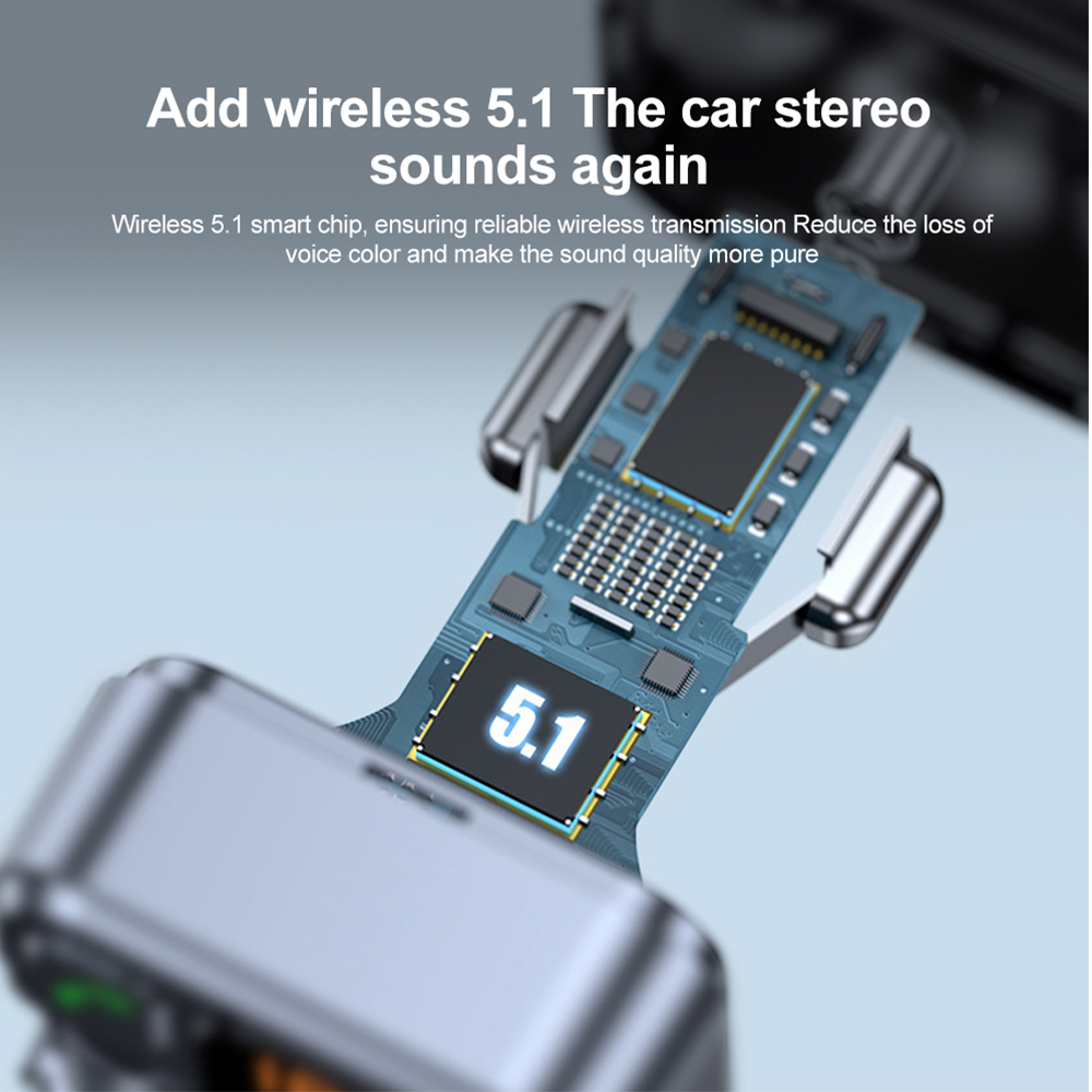 2.4a caricabatteria per auto bluetooth 5.1 fm trasmettitori 20w adattatori di ricarica rapida pd autoradio con microfono per vivavoce wireless  mp3 lettori