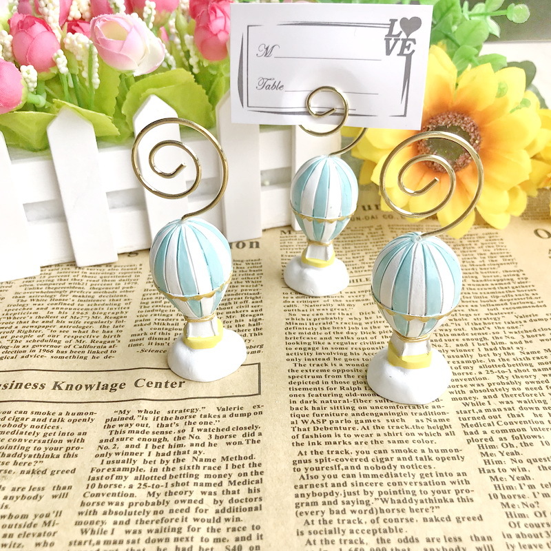 30PCS Air Balloon Place Card Holder Name Card Holders Wedding Party Table Decoration Favors