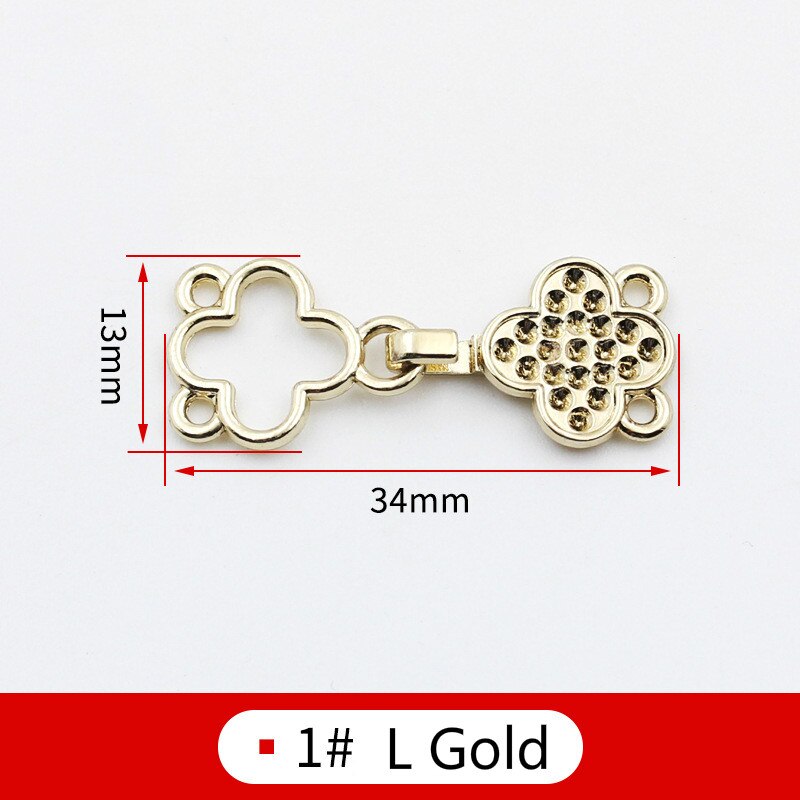 5 Pcs Metal Gecombineerd Gecombineerd Gesp Voor Bontjas Windjack Clip Sluiting Gespen Voor Handtas Vest Clip Gesp Voor Naaien: 1L