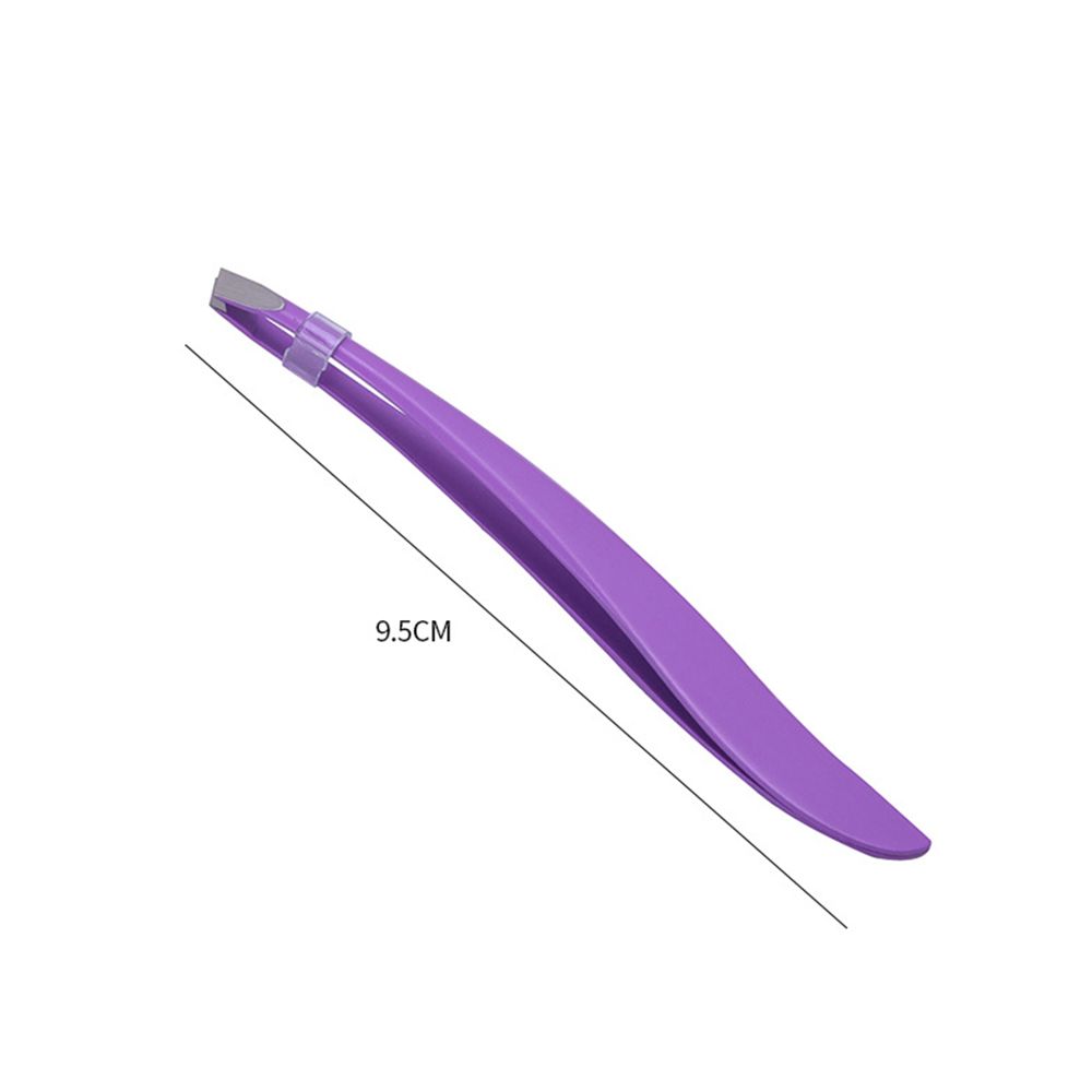 Herramienta de maquillaje de belleza de acero inoxidable, extractor de pelo inclinado, pinzas para pestañas cejas, novedad