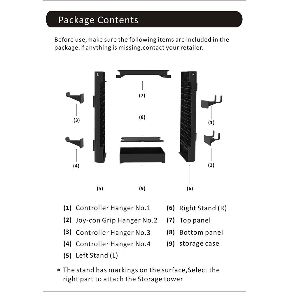 Disk Storage Tower Game Card Box Storage Stand Holder Rack Controller Organizer for Nintend Switch Game Parts Accessories