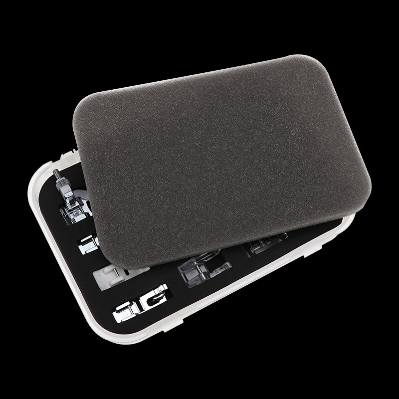 16Pcs Domestic Sewing Machine Accessories Presser Foot Feet Kit Set Hem Foot Spare Parts With Box For Brother Singer Janome