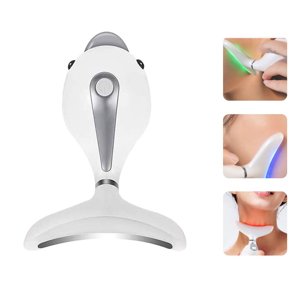 Neck Beauty Device Neck lifting 3Colors LED Photon Therapy Skin Tighten Reduce Double Chin Anti Wrinkle Remove Skin Care Tools