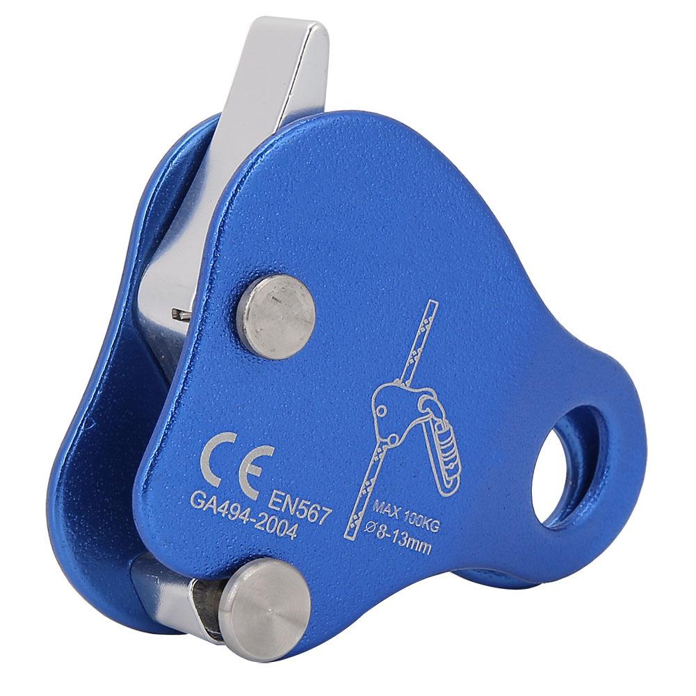 100Kg Klettern Pulley Abseilgerät Sicherheit Seil Quick Draw Greifer Outdoor Klettern Seil Greifen Schloss Bergsteigen Ausrüstung