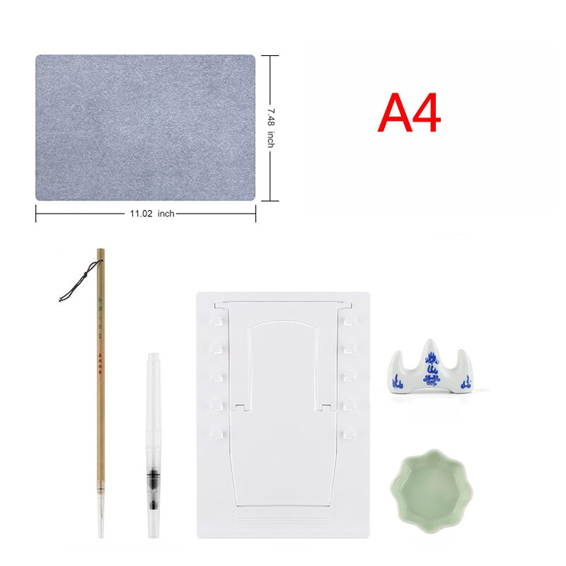 Reusable Buddha Board Artist Board Paint with Water Brush Mindfulness & Meditation Practice,: Default Title