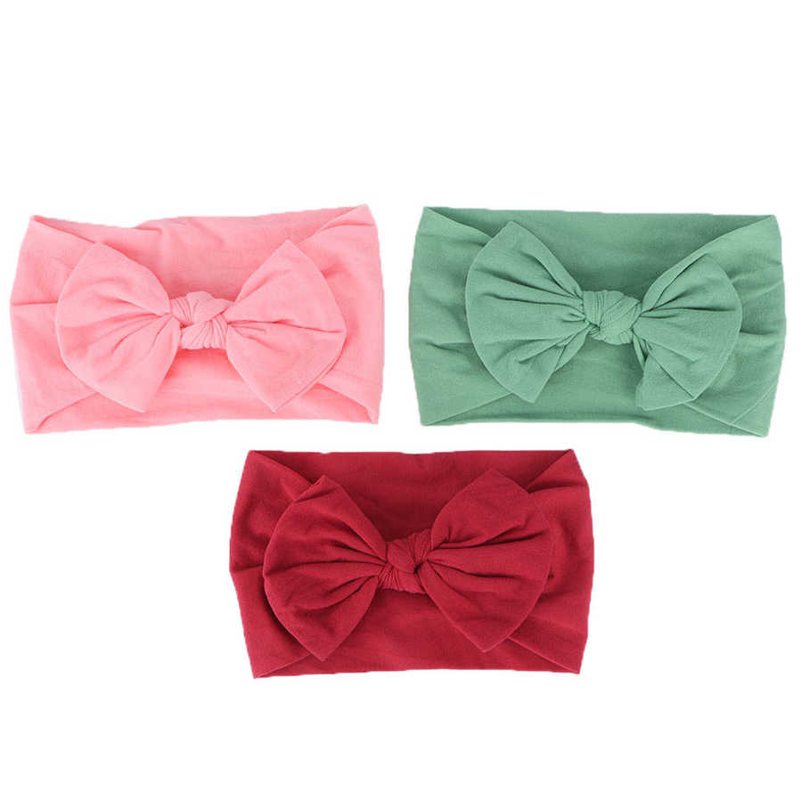 3 stücke Haar Bogen Mädchen Baby Kleinkind Bowknot Stirnband Zubehör: Farbe2