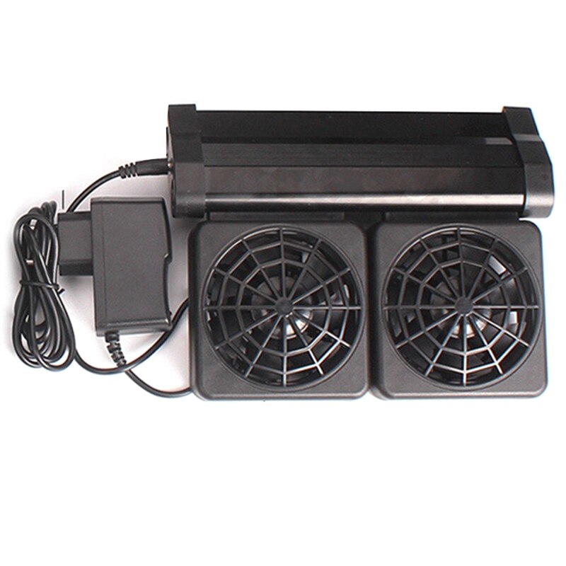 UNS Stecker Fans Aquarium Kühler Einstellbare Wind Lüfter Wasserkühler Kalten Wind Hersteller für Fisch Panzer Temperatur: Ursprünglich Titel