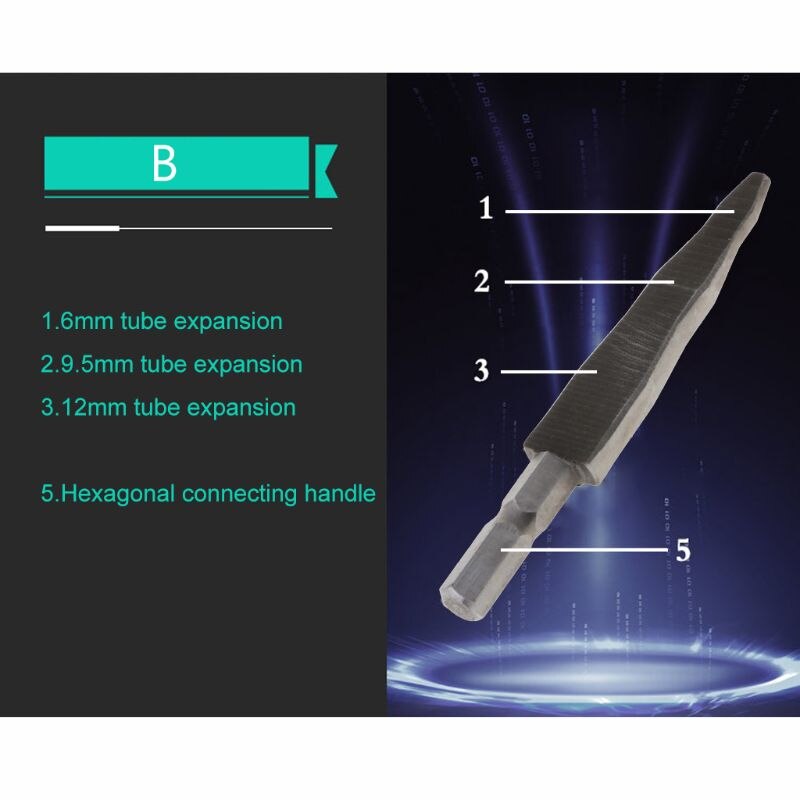 Copper Pipe Swaging Tool Cross Screwdriver Drill Bit Aluminum Tube Expander Accessory Au 20