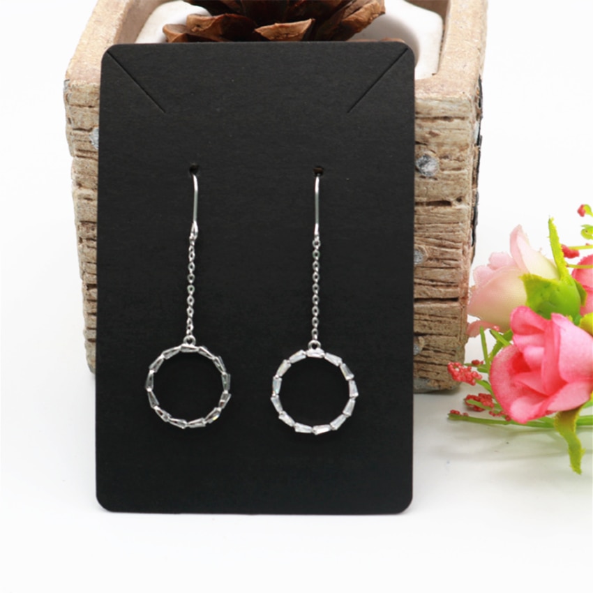 50 stücke 6x9cm Ohrringe und Halskette Anzeige Karten Karton Ohrring Paket Hängen Schild Karte für Ohr Nieten ohrring Halsketten