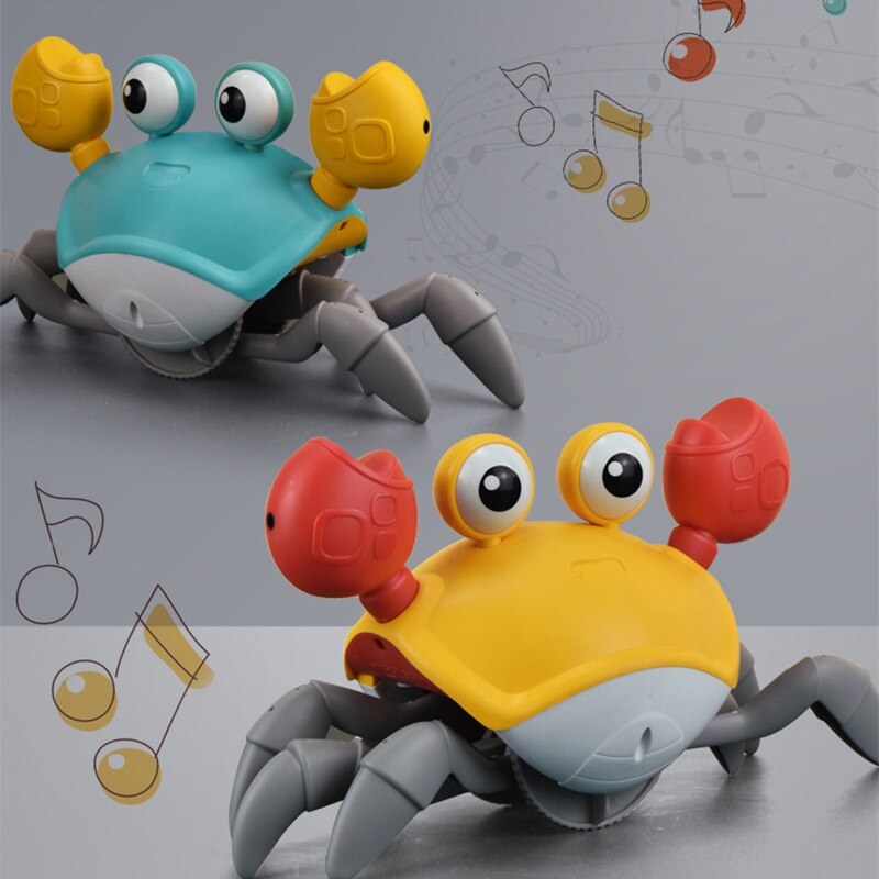 Induction Electric Crab Automatic Obstacle Avoidance Light Music Charging Crab Run Strange Children'S Toy