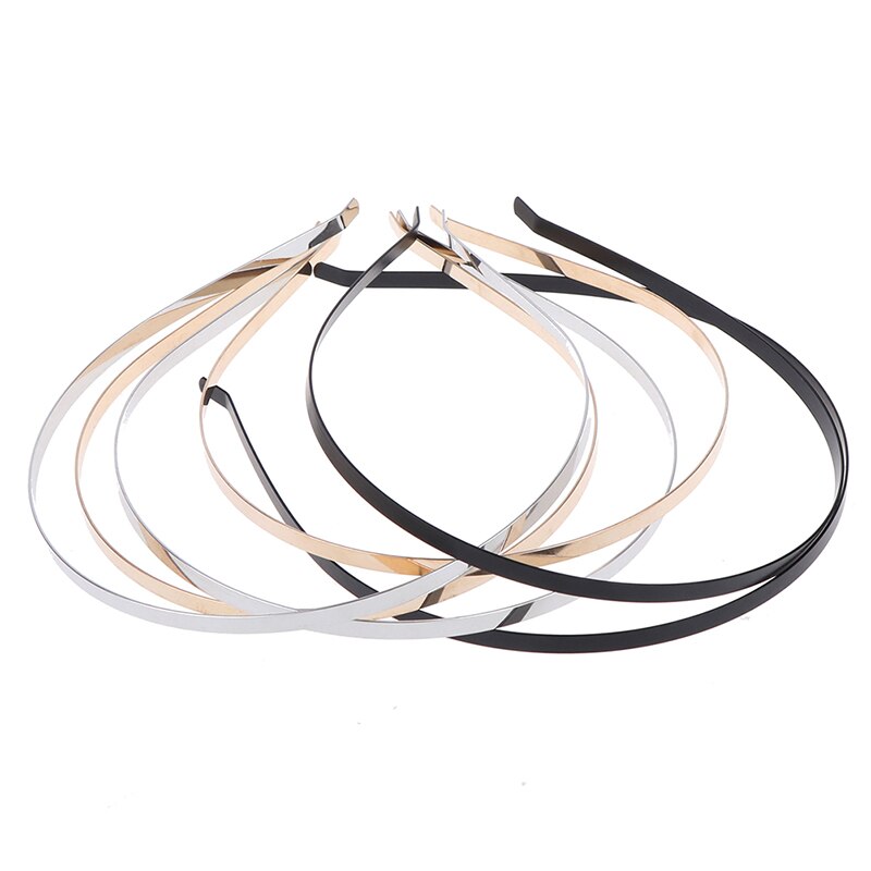 3 Kleuren Plain Metal Haarband Decoratieve Metalen Hoofdband Voor Meisjes Haar Band Diy Craft Haar Hoepel