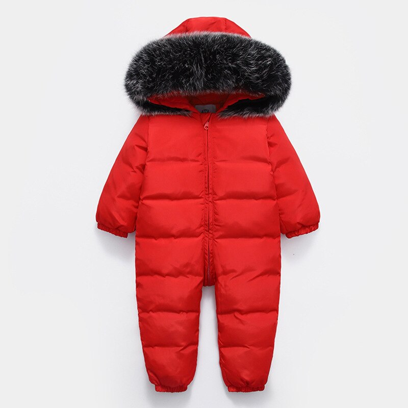 Baby Jacket Duck Down boys Infant baby Clothes Girl Boys Kids Jumpsuit 18m~4y Russian Winter Snowsuit warm baby clothes