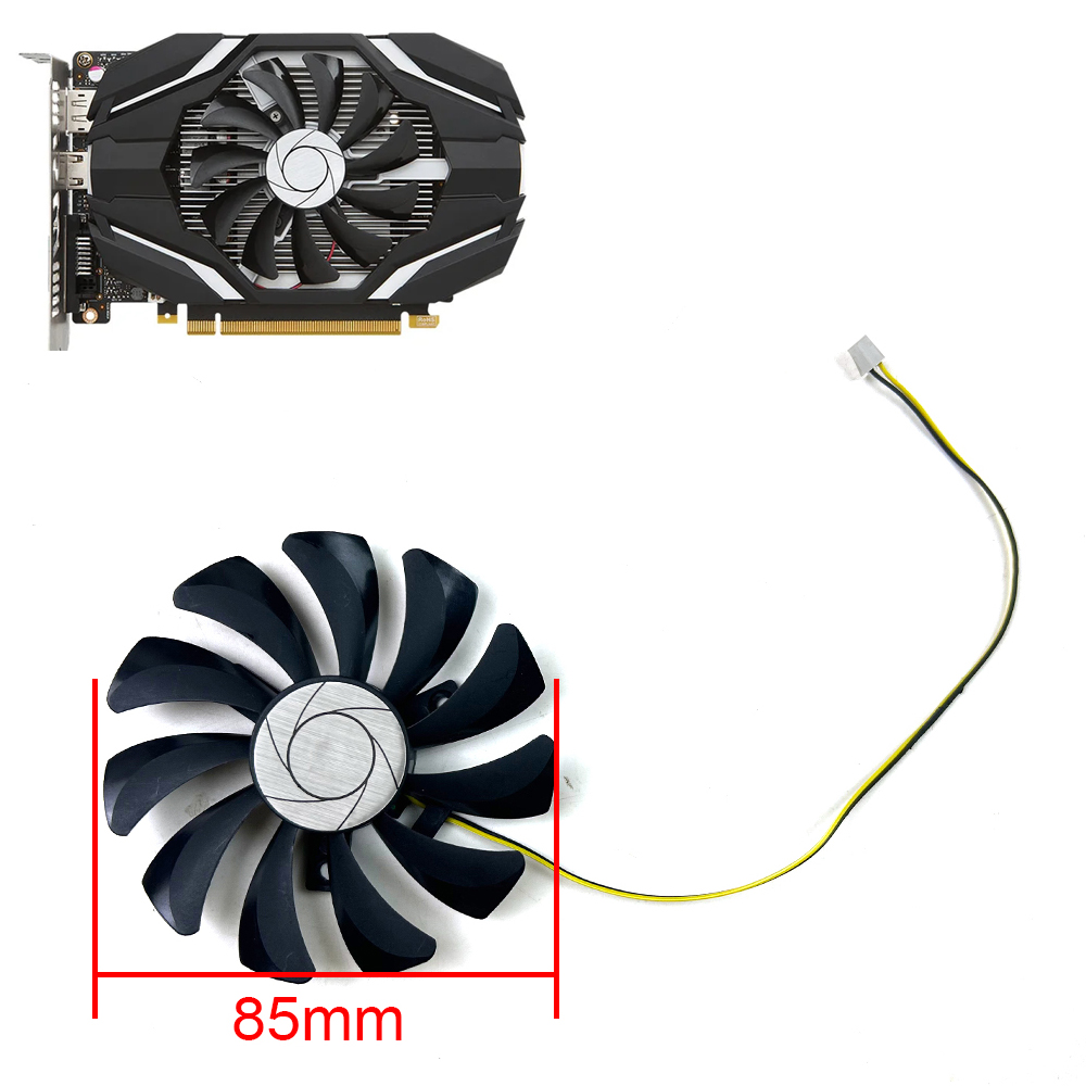 Cooling Fan 85mm 2pin HA9010H12F-Z DC 12V 0.57A GTX1050 Ti Cooler Fan For MSI Geforce GTX 1050Ti 4G OC GTX 1050 2G Graphic