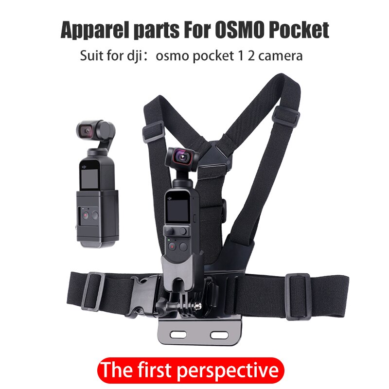 Chest Mount Harness Chesty head Strap backpack bag clip clamp for DJI OSMO Pocket 1 2 Cameras With Adapter Holder Case Accessory