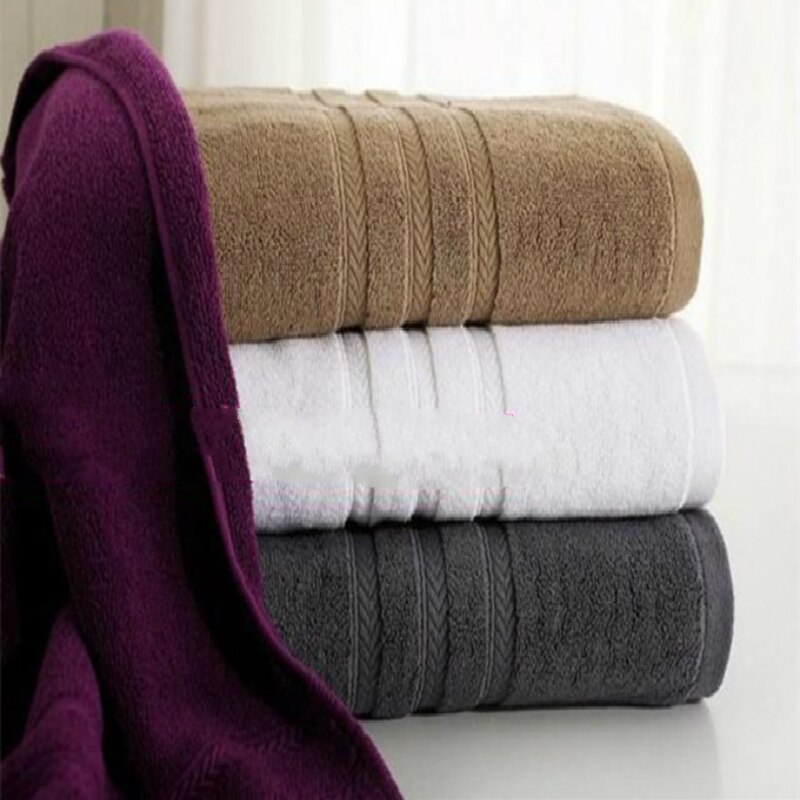 100% de algodón grueso suave y absorbente Toalla de baño de para adultos Toalla de baño de dos capas hilo teñido Jacquard Terry toallas 75x140cm