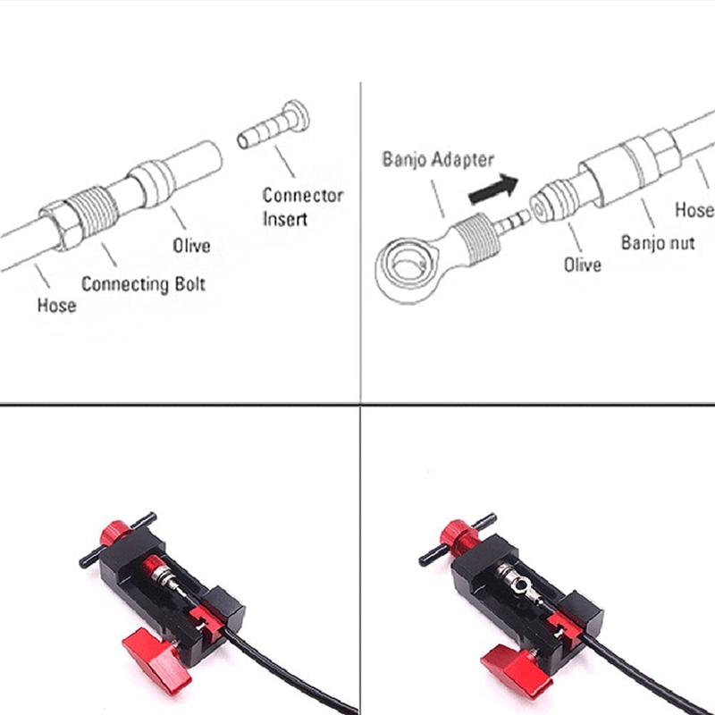 Aguja de manguera de freno de disco hidráulico para bicicleta, cabezal de oliva para Shimano SLX XT XTR, accesorios de freno de ciclismo