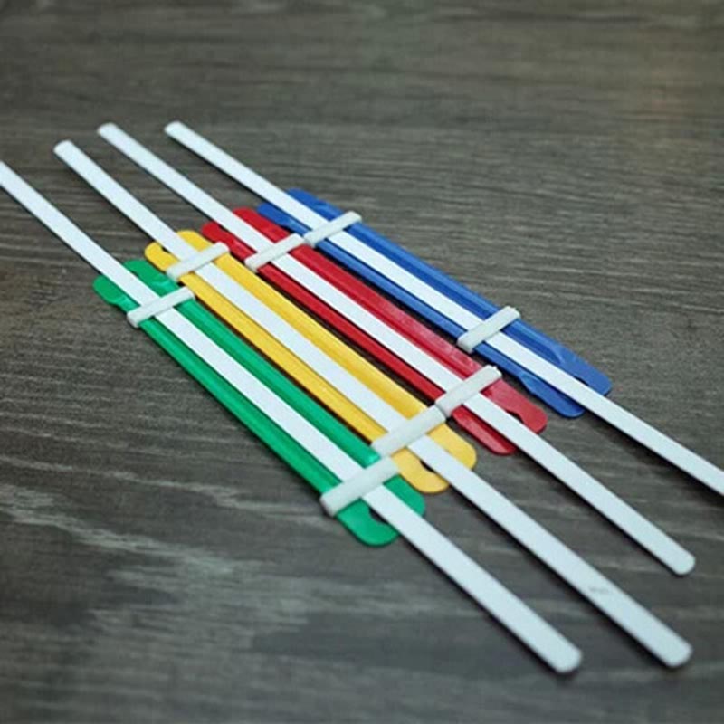 1 Set Color Plastic Binder Binding Strips 2 Holes Binding Strip Binding Buckle Office Supplies