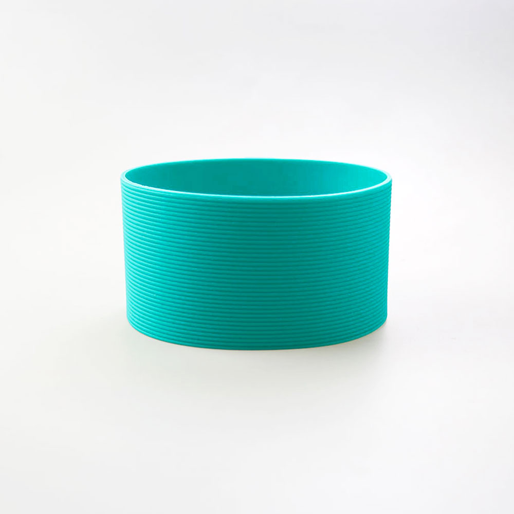 16 Kleuren 8.5Cm Siliconen Cup Cover Strepen Antislip Warmte Voor Glas Cup Mouwen 85Mm Geïsoleerde Water fles Cup Mouwen: Chocolade