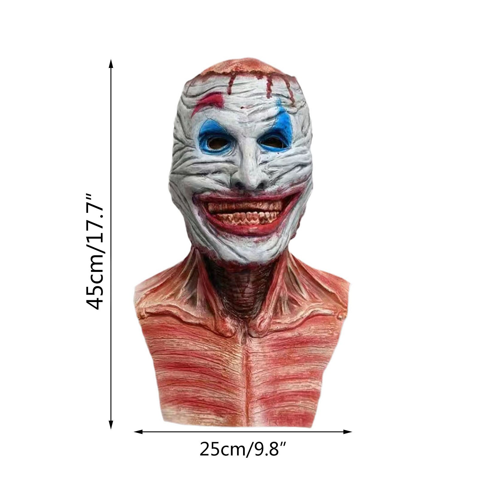 Halloween Double-layer Ripped Mask Bloody Horror Skull Latex Mask Scary cosplay Party Masks mascaras halloween маска
