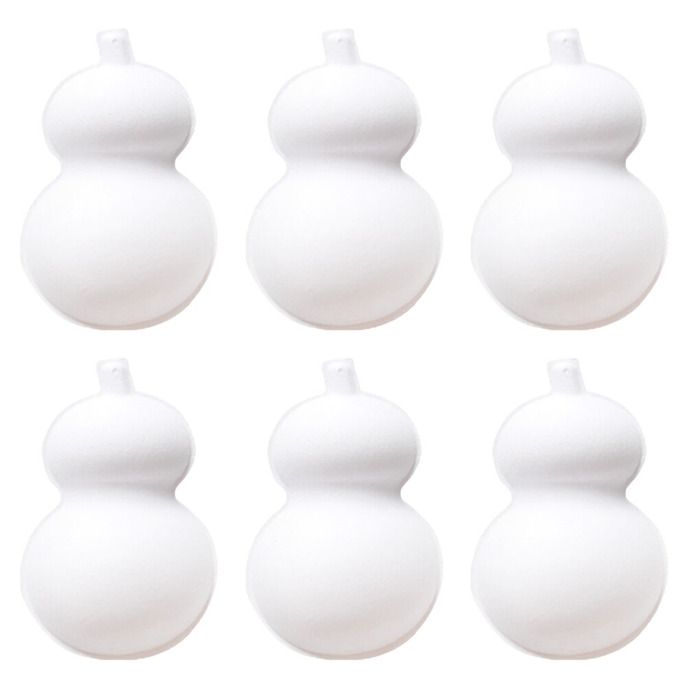 6Pcs Blank Kalebas Gereedschap Diy Unpainted Papier Kalebas Kids Diy Benodigdheden Voor Schilderen: 22.5X12.5X9.3CM