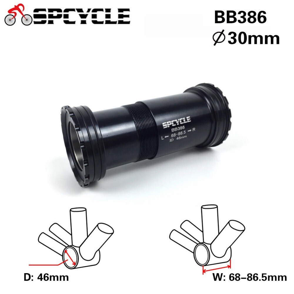 Spcycle BB386 EVO PF30 30 30, prensa de bicicleta compatible con eje de pedalier para bicicleta de montaña, de carretera, para Sram/Rotor/FSA 30mm, juego de platos y bielas