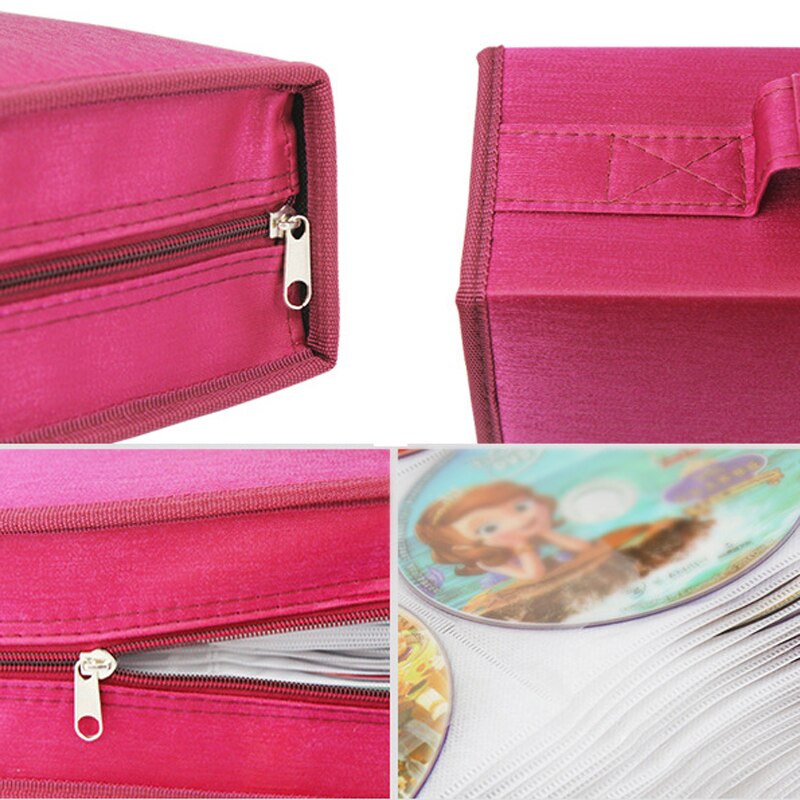 Étui de rangement pour DVD et CD, support de grande capacité pour disque, sac de transport Portable pour accessoires DVD et CD, 128