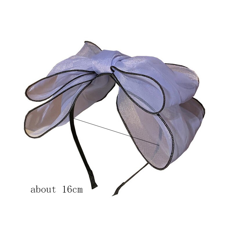 Organza diademas para el pelo anudado cintillo, joya para el pelo bisel turbante las mujeres las niñas accesorios para el pelo de arco cabeza de aro