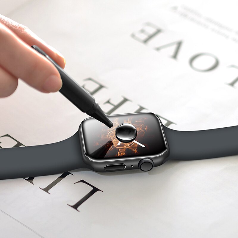 Protectores de pantalla de reloj para Apple watch, 44mm, 40mm, 42mm, 38mm, serie iwatch 6 SE 5 4 3 2 1, accesorios, cubierta de película protectora de reloj