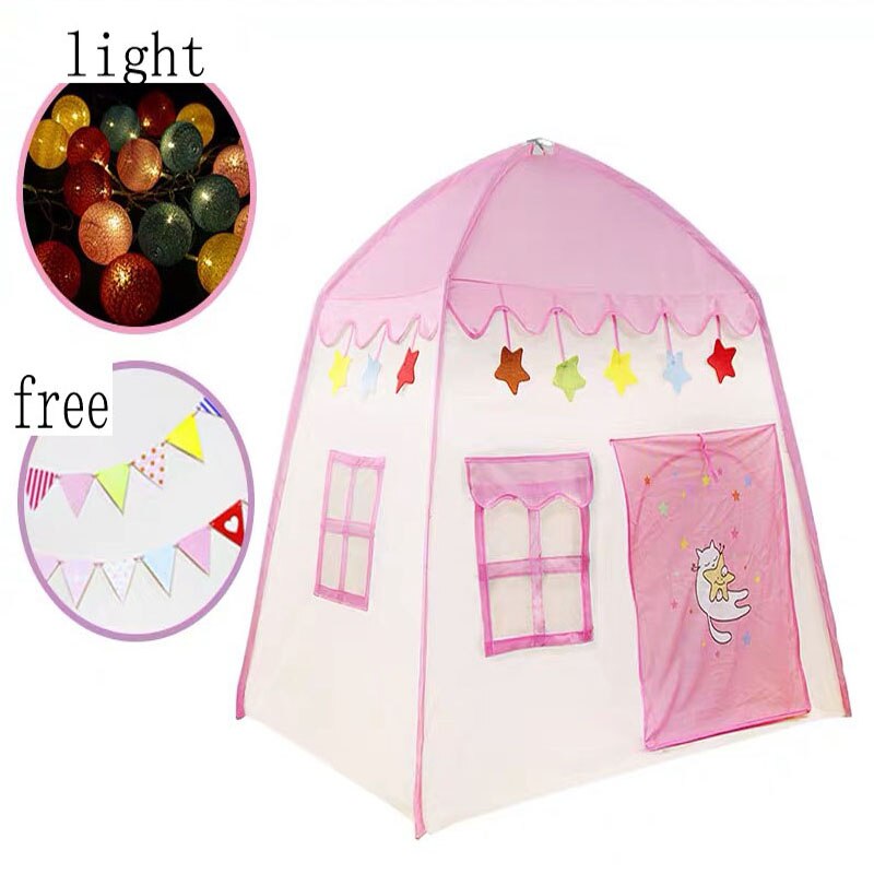 Children's Tent Folding Baby Tent Princess Game Houseid Indoor Outdoor Castle Tent Boy Girl House Folding Game House Play Teepee: ZP096C