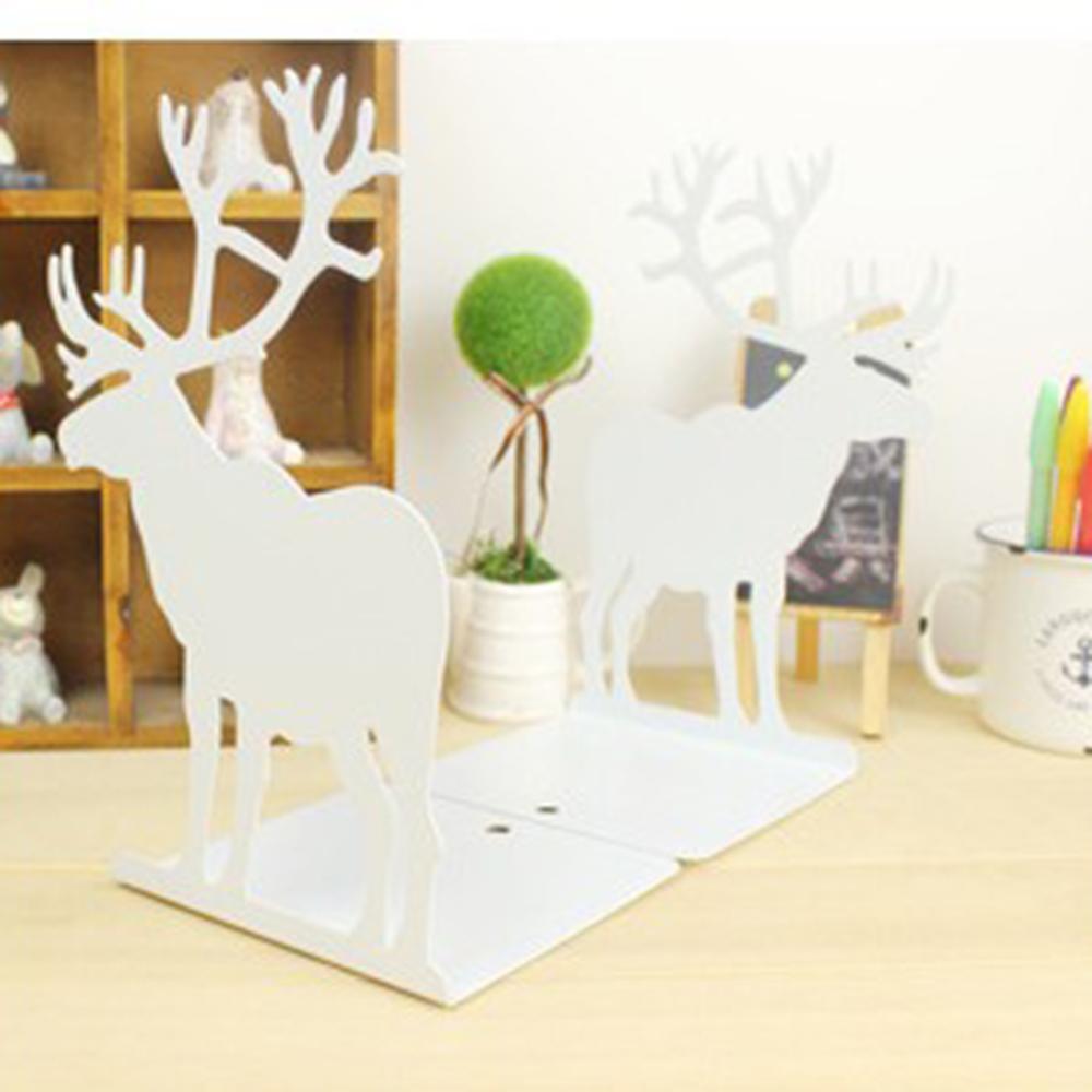 (Christmas series) red / black / white cute reindeer book set 12x13.5x22cm-1 pair: WHITE