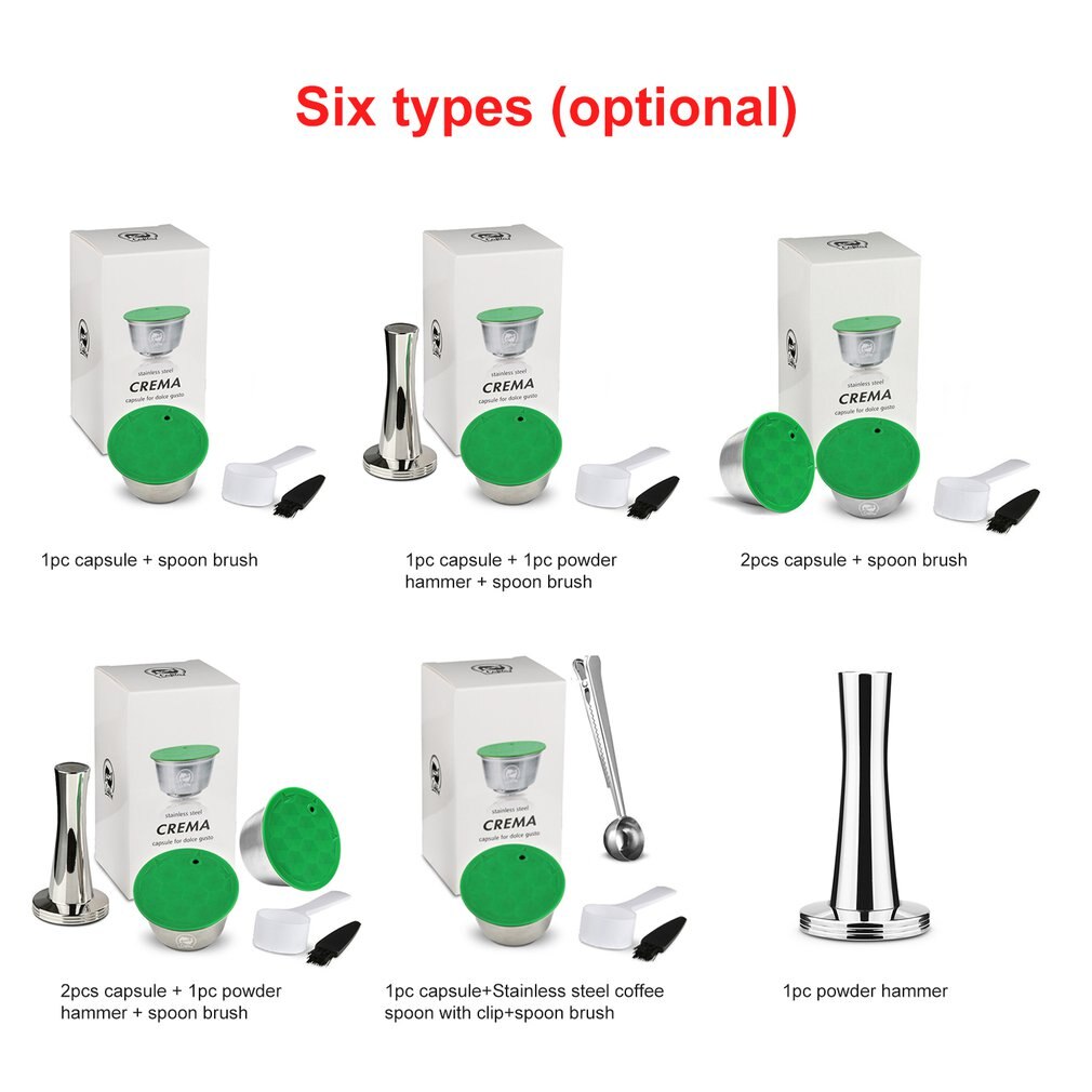 Rvs Herbruikbare Koffie Capsule Filter Druppelaar Sabotage Compatibel Met Dolce Gusto Koffie Machine Accessoires